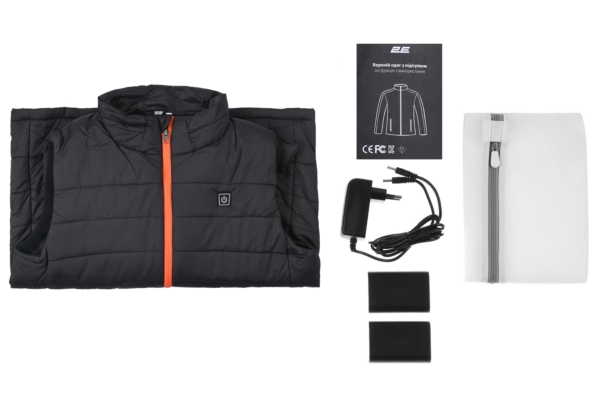 2E Tactical Жилет с подогревом Heat Power Plus Black с капюшоном размер S