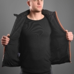 2E Tactical Heated Vest Heat Power Plus Black with Hood, Size XXL