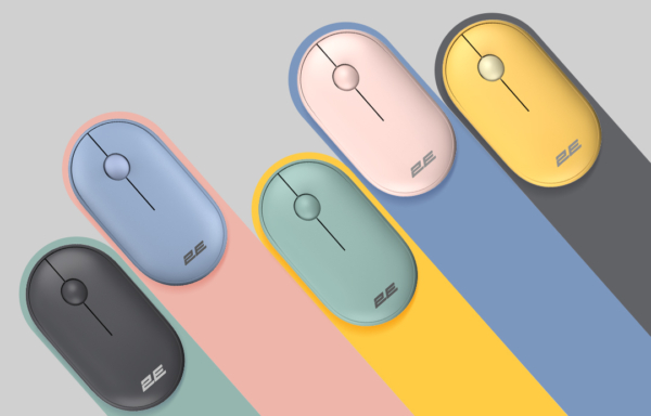 Mouse 2E MF300 Silent, WL/BT, pink