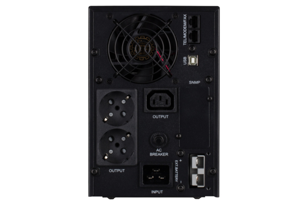 2E PS2000L, 2000VA/1600W, DC 48V, 2xSchuko+1xC13