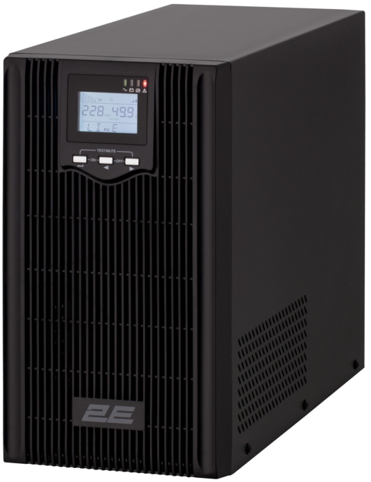 2E PS3000L, 3000VA/2400W, DC 48V, 3xSchuko+3xC13