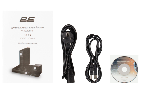 Джерело безперебійного живлення 2E PS3000RT, 3000VA/2400W, RT3U, LCD, USB, 3xC13, 3xSchuko
