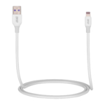 Кабель USB-A > Lightning зарядки/синхронизации 2E, 1м, Glow, белый