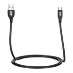 Кабель USB-A > microUSB зарядки/синхронизации 2E, 1м, Glow, черный