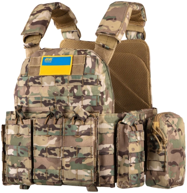 2E Tactical Plate Carrier Type5+2 flank protection, CP Camo
