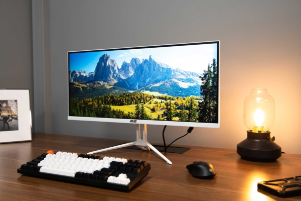Монітор 2E 25.7″ D2621W HDMI, DP, Audio, IPS, 2560×1080, 21:9, 75Hz, FreeSync, White