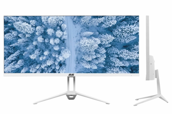 Монітор 2E 25.7″ D2621W HDMI, DP, Audio, IPS, 2560×1080, 21:9, 75Hz, FreeSync, White