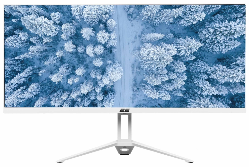 Монітор 2E 25.7″ D2621W HDMI, DP, Audio, IPS, 2560×1080, 21:9, 75Hz, FreeSync, White