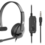 Гарнитура ПК моно On-ear 2E CH12 mini-jack, omni-mic, 1.2м, черный