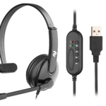 Гарнитура ПК моно On-ear 2E CH12 USB, omni-mic, 2м, черный