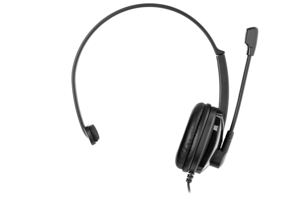 Гарнитура ПК моно On-ear 2E CH12 USB, omni-mic, 2м, черный