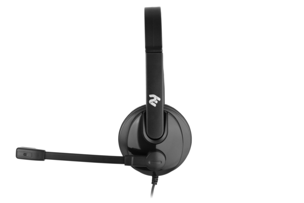 Гарнитура ПК моно On-ear 2E CH12 USB, omni-mic, 2м, черный