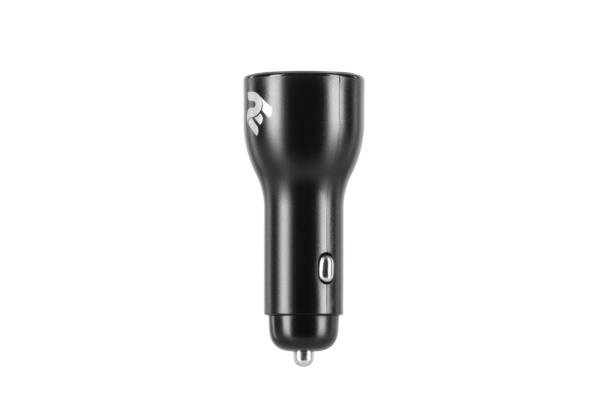 2E Car Charger Dual USB (36W) PD, QC black