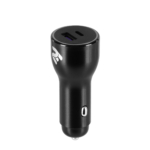 2E Car Charger Dual USB (36W) PD, QC black