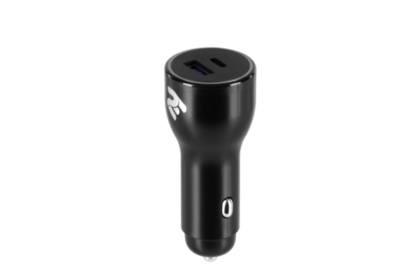 2E Car Charger Dual USB (36W) PD, QC black