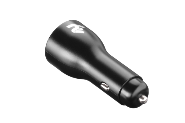 2E Car Charger Dual USB (36W) PD, QC black
