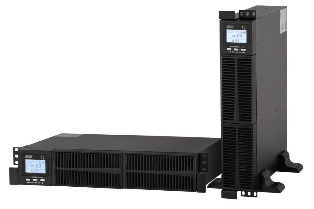 ИБП 2E OD1000RT, 1000VA/900W, RT2U, LCD, USB, 2xSchuko