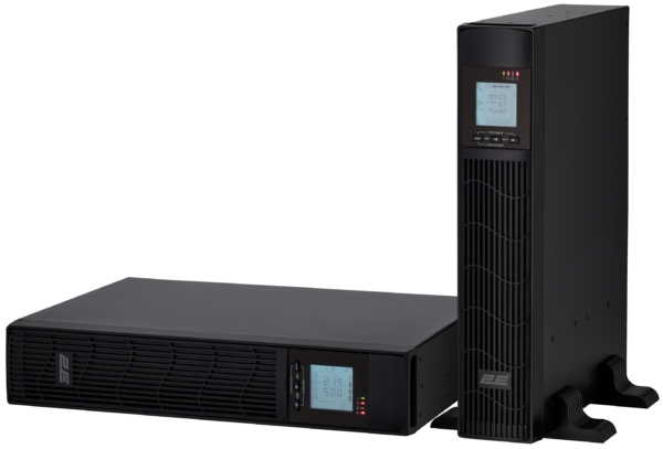 2E PS1000RT, 1000VA/800W, RT2U, LCD, USB, 2xSchuko+1xC13