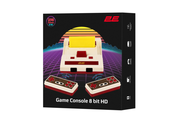 2E Game console, 8 bit wireless gamepad, HDMI, 298 games
