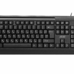 2E Keyboard membrane KM1040 104key, USB-A, EN/UK/RU, black
