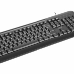 2E Keyboard membrane KM1040 104key, USB-A, EN/UK/RU, black