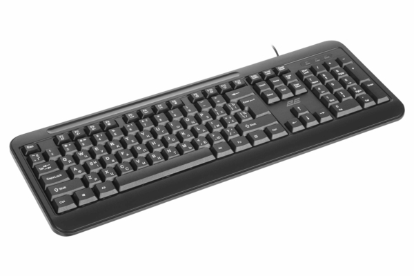 2E Keyboard membrane KM1040 104key, USB-A, EN/UK/RU, black