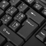2E Keyboard membrane KM1040 104key, USB-A, EN/UK/RU, black