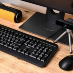2E Keyboard membrane KM1040 104key, USB-A, EN/UK/RU, black