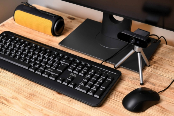 2E Keyboard membrane KM1040 104key, USB-A, EN/UK/RU, black