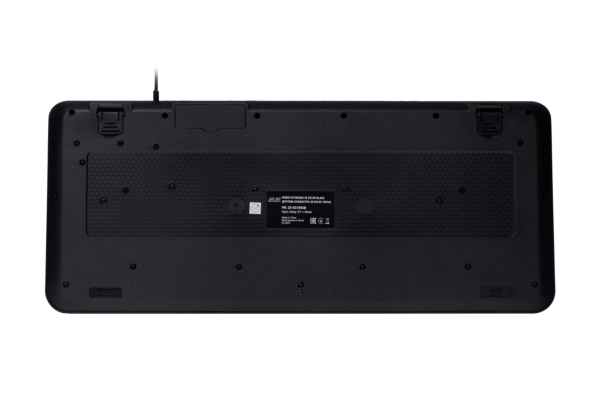 Клавиатура мембранная 2E KS109 104key, USB-A, EN/UK/RU, чёрный