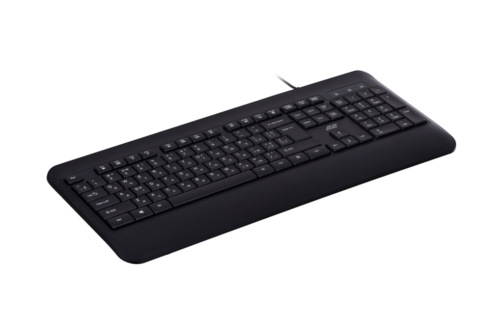 Клавиатура мембранная 2E KS109 104key, USB-A, EN/UK/RU, чёрный