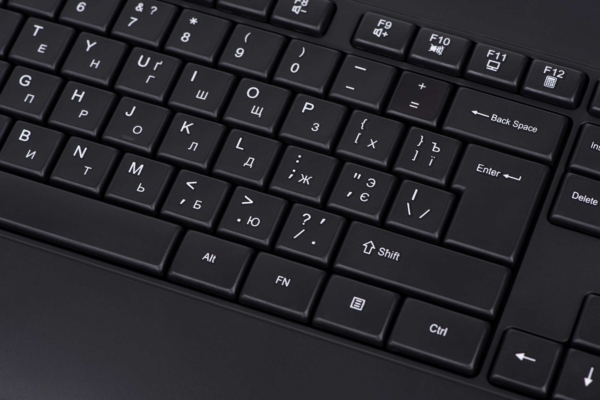 Клавиатура мембранная 2E KS109 104key, USB-A, EN/UK/RU, чёрный