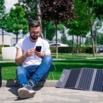 2E portable solar panel, 36 W, USB-С 20W, USB-A 18W