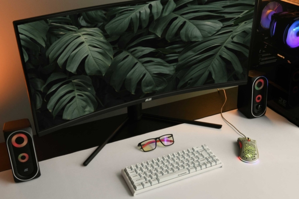 Акустическая система 2E PCS234 RGB, 2.0, USB, Black