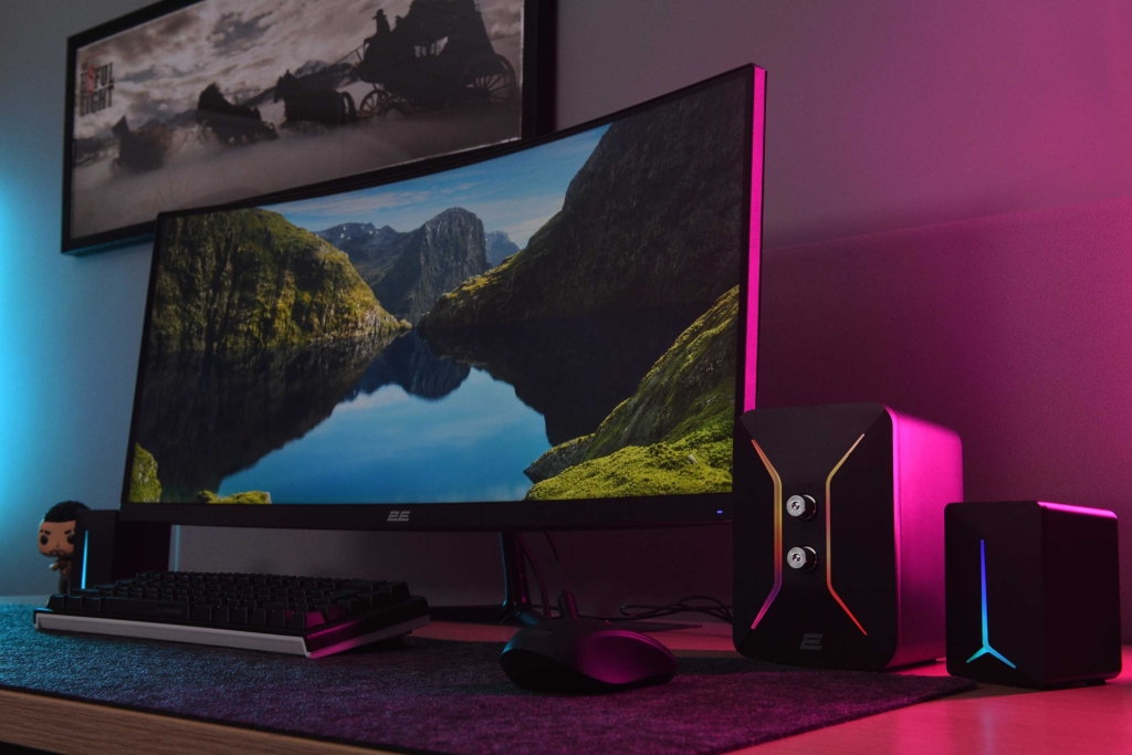 Акустическая система 2E PCS301 RGB, 2.1, USB, Black