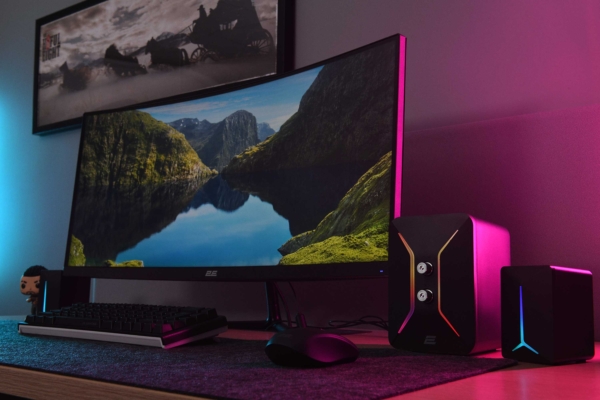 Акустическая система 2E PCS301 RGB, 2.1, USB, Black