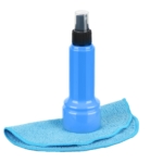 Cleaning kit 2E for office equipment (liquid 150ml, whipe 20cm), blue