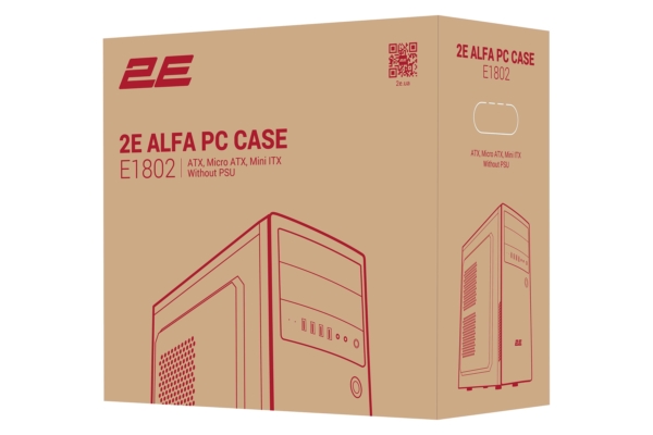 Корпус 2E Alfa E1802 без БП 4xUSB3.0, VGA 320мм ATX чёрный