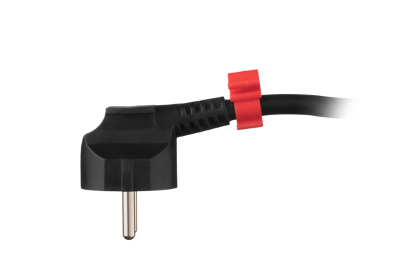 2E Power Strip 4хType F, 3х1.5mm2, 16A, on reel, 20m, black-blue