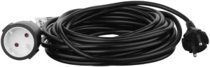 2E Power Strip 1хType C, 2х1mm2, 10A, 10m, black