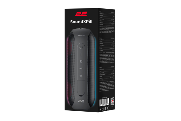 Акустическая система 2E SoundXPill TWS, MP3, Wireless, Waterproof Black