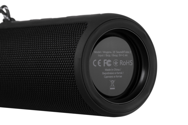 Акустическая система 2E SoundXTube2 TWS, MP3, Wireless, Waterproof Black