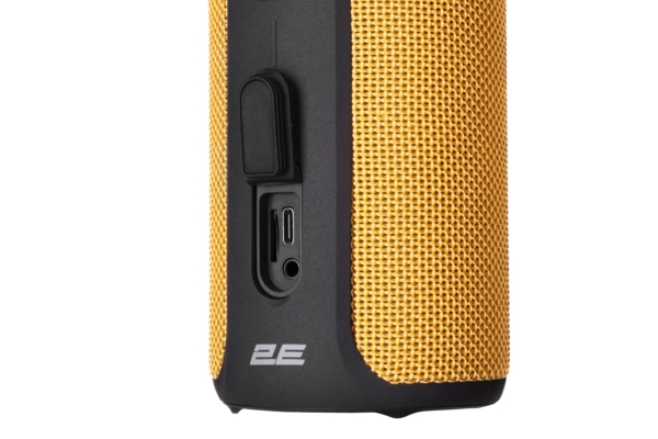Акустическая система 2E SoundXTube TWS, MP3, Wireless, Waterproof yellow