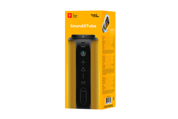 Акустическая система 2E SoundXTube TWS, MP3, Wireless, Waterproof yellow