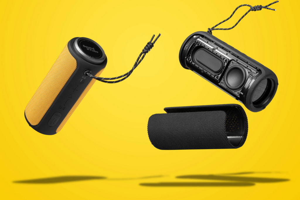 Portable Speaker 2E SoundXTube TWS, MP3, Wireless, Waterproof Yellow