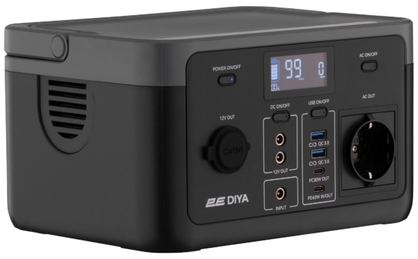 Portable Power Station 2E Diya Output Power 300W Battery capacity 320Wh, Fast Charging
