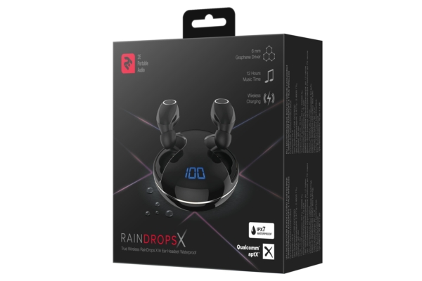 Наушники 2E RainDrops Х True Wireless Waterproof Mic Black