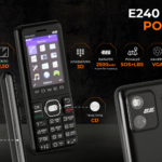 Мобільний телефон 2E E240 2023 2.4″ 2SIM, 2500мА•год, чорний