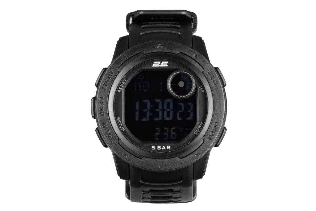 Тактические часы 2E Delta X Black с компасом и шагомером