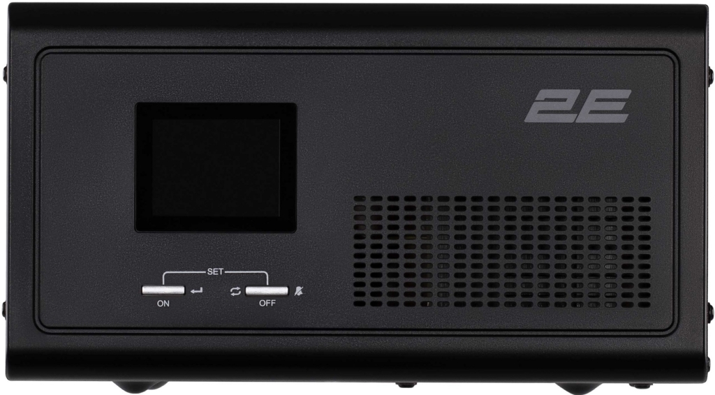 Инвертор 2E HI600, 600W, 12V — 230V, LCD, AVR, 2xSchuko + DC output